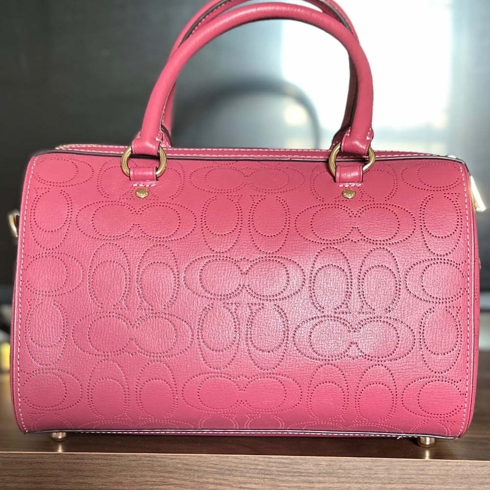 Coach Rowan in Signature Perforated Leather - Picture 4 of 4